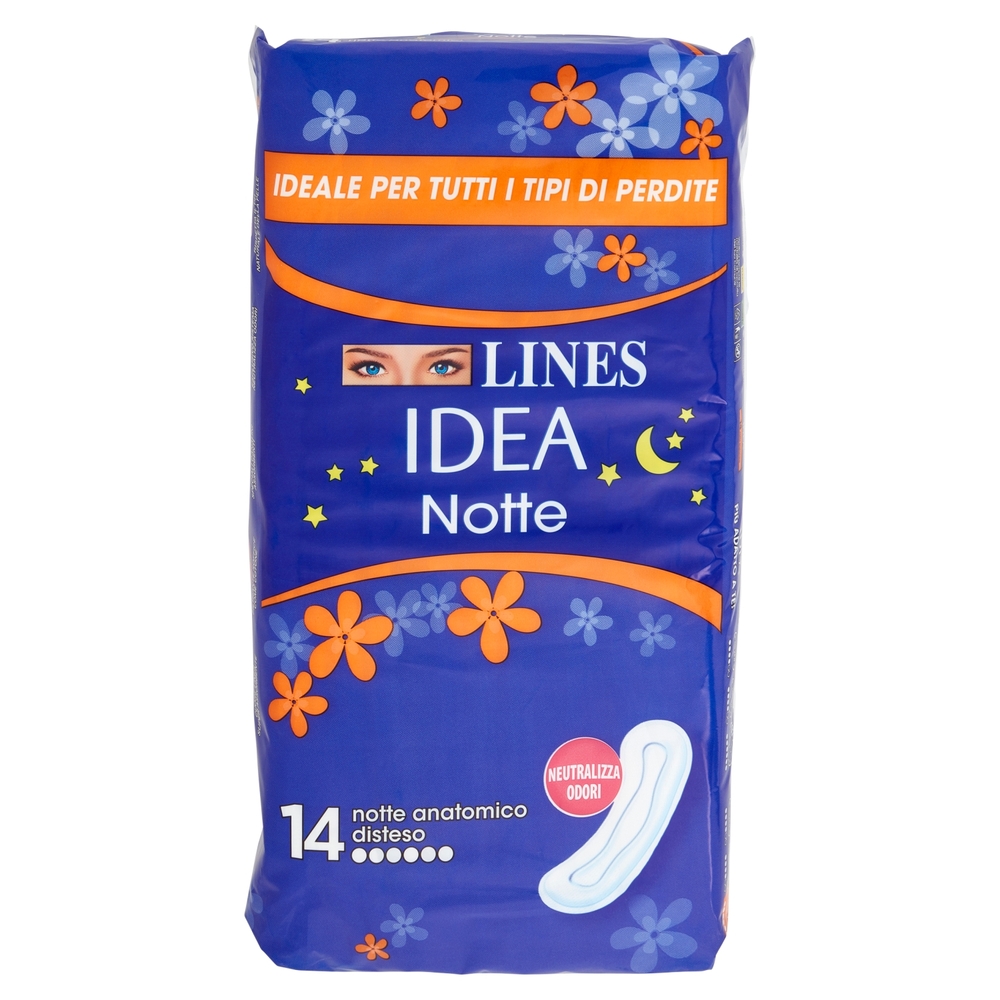 Lines Idea notte anatomico disteso 14 pz
